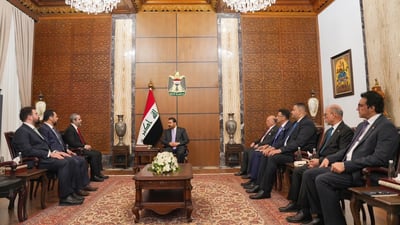 الزيدي يبحث مع الشيباني تشكيل لجان مشتركة لمكافحة الإرهاب وتأمين الحدود