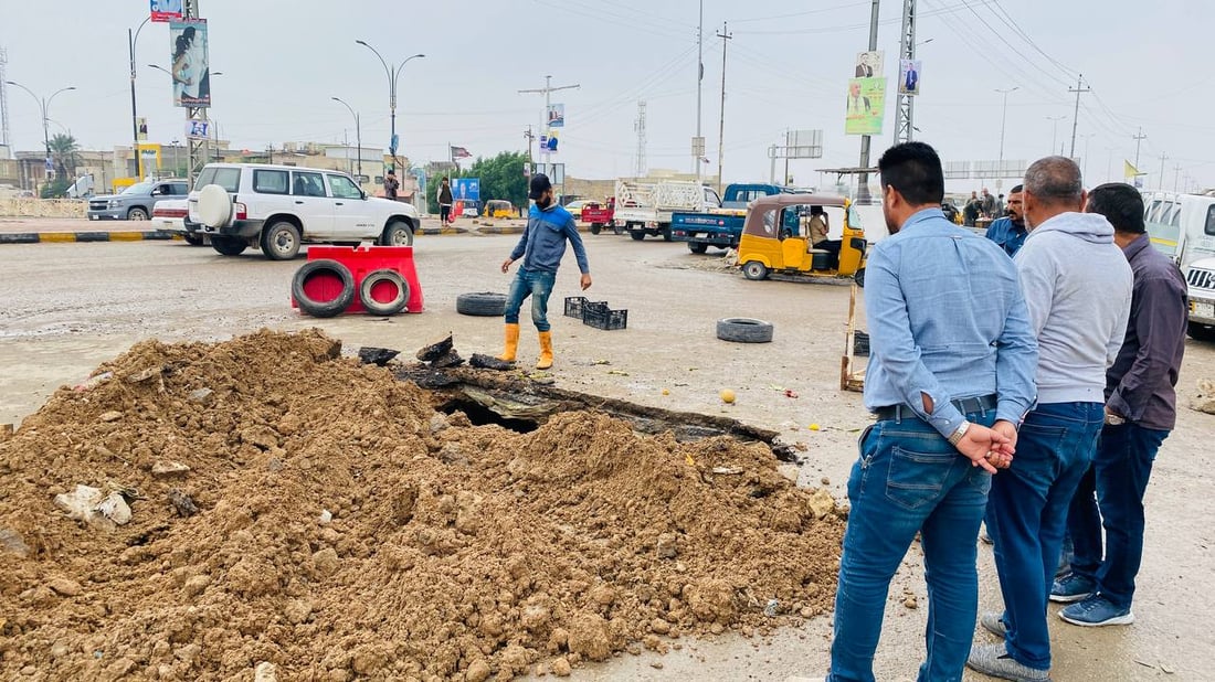 صور: حفرة العمارة الكبيرة رُدمت.. بانتظار التوجيهات لتبديل الأنبوب عند تقاطع نهاوند