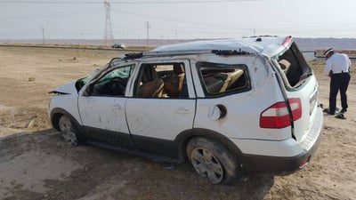 خێزانێکی خەڵکی ئاکرێ لە بێجی ئۆتۆمبێلەکەیان وەرگەڕا