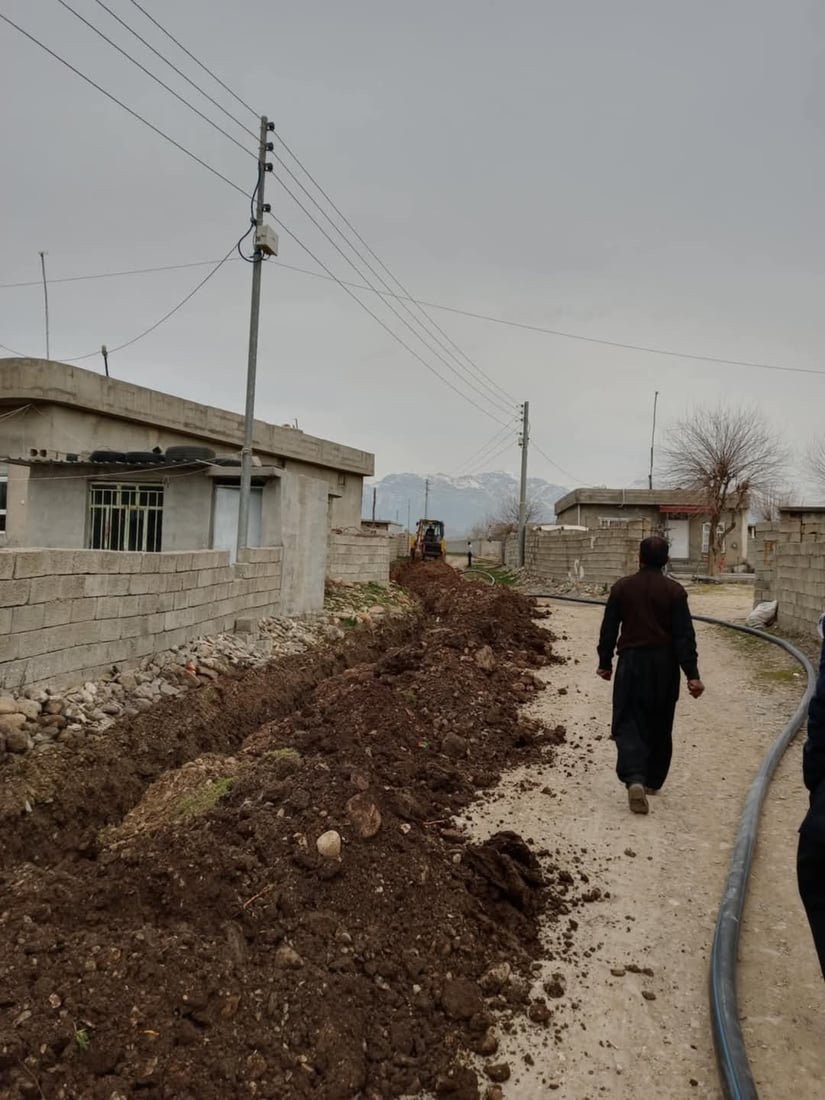 گوندی خەندەکە لە ناحیەی ژاراوە گرفتی کەمی ئاویان نەما