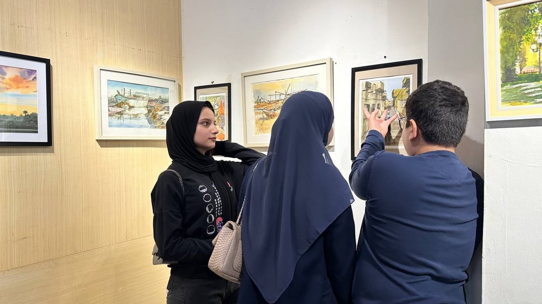 Abdulaziz Al-Dahar revives watercolor art in Basra with 35 art pieces