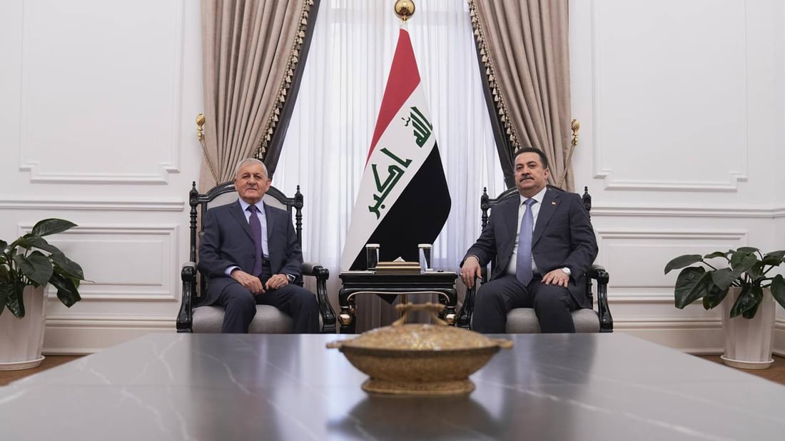 سودانی و سەرۆک کۆماری عێراق کۆبوونەوە و باسی هەرێمیشیان کردووە