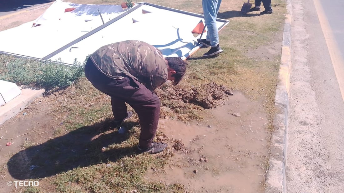 پۆستەرەکانی بانگەشە زیانیان بە تۆڕەکانی ئاوی کەرکوک گەیاندووە