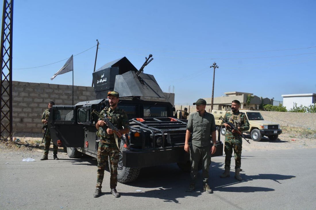 صور: قوة من الحشد تتوغل داخل صحراء نينوى.. اللواء 44 و21 انتشرا في الحضر