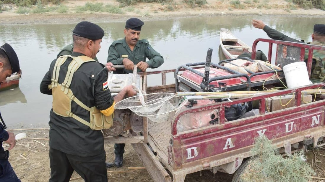 Five arrested for illegal electric fishing in Dhi Qar marshes