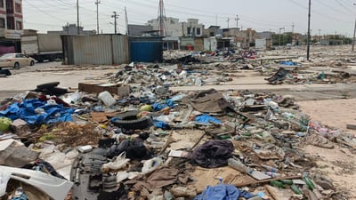نزیکەی 225 تۆن پاشماوە لە بازاڕی سیمی هەولێر کۆکرایەوە
