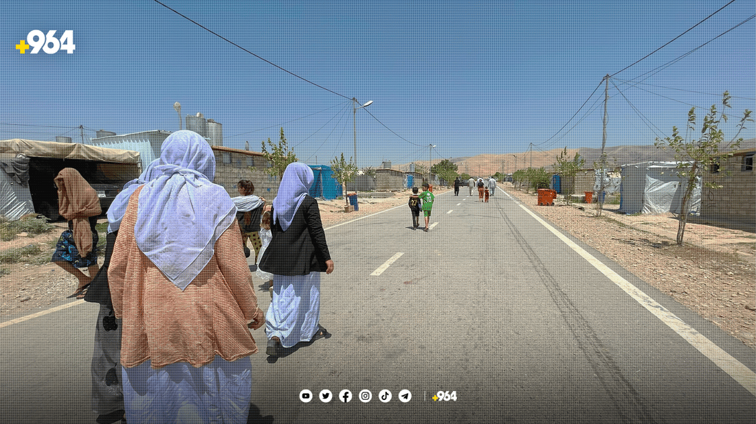 لە سلێمانی 121 خێزانی ئێزدی کەمپی ئاشتیان جێهێشتووە