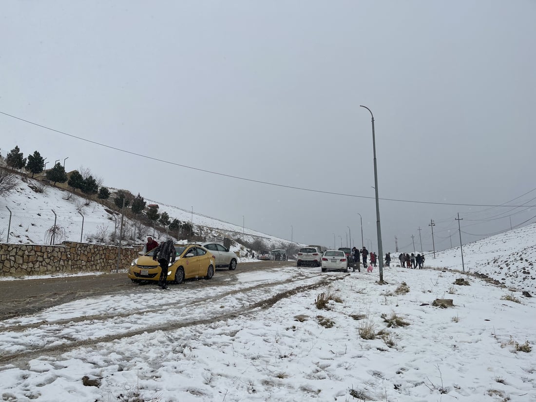 صور من السليمانية: جبل گويژة يرتدي الوشاح الأبيض