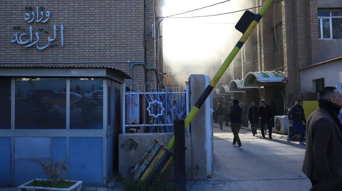 أضرار مادية محدودة فقط في حريق نشب داخل وزارة الزراعة