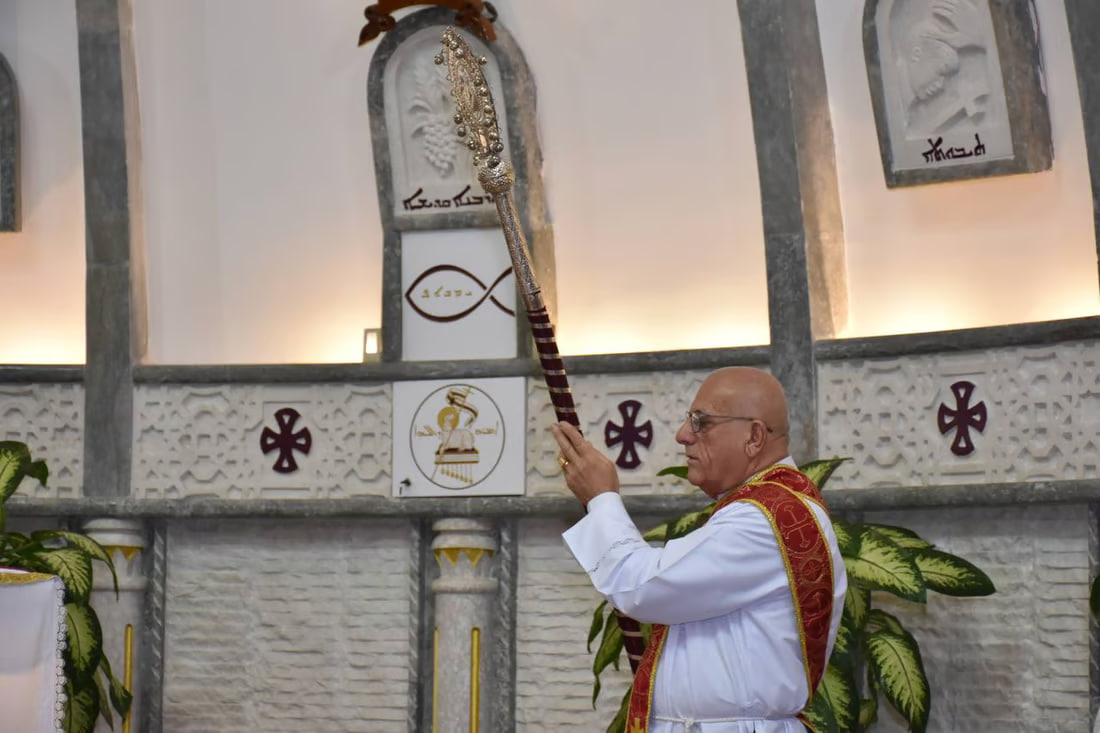 Photos: Somber Christmas Mass in Hamdaniya