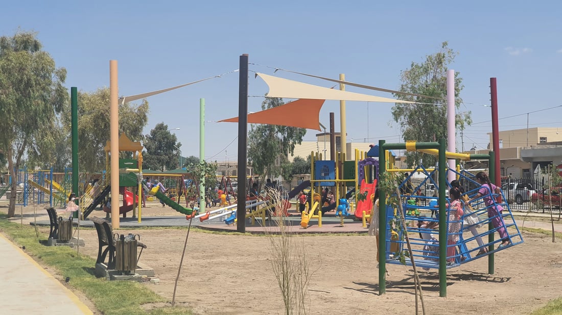 صور: أول متنزه حكومي في تلعفر بمواصفات الأمم المتحدة.. مضمار للجري وساحة خماسي