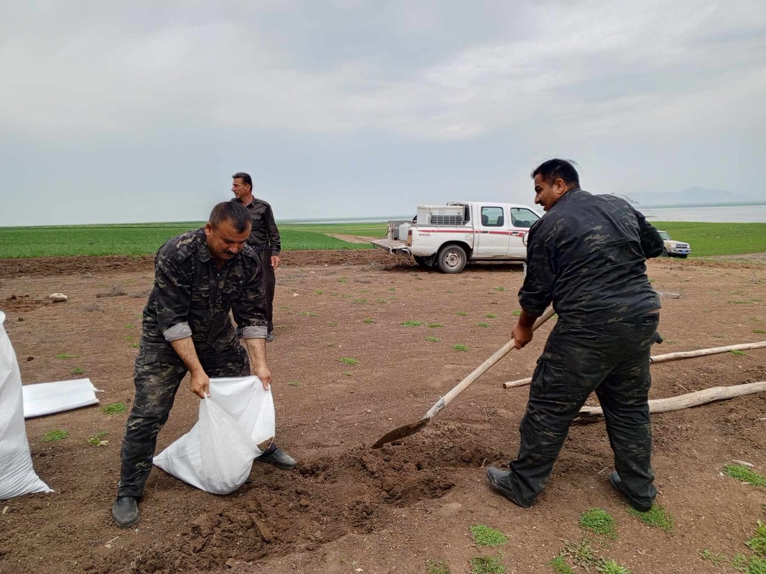 پۆلیسی دارستان خێمەیان لەسەر دەریاچەی دەربەندیخان هەڵدا 