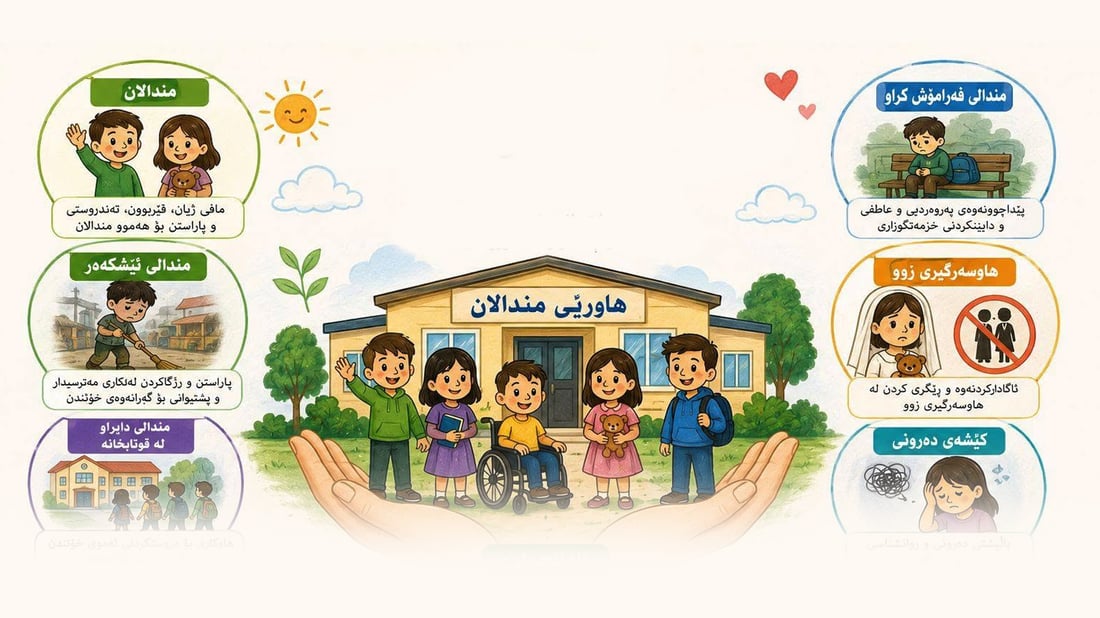 لە مەخمور سەنتەرێک کار بۆ چارەسەری کێشەو گرفتی منداڵان دەکات