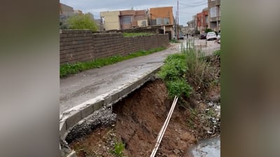 مدخل الفلاح الثانية قد ينهار.. أيسر الموصل يناشد المسؤولين للتدخل العاجل