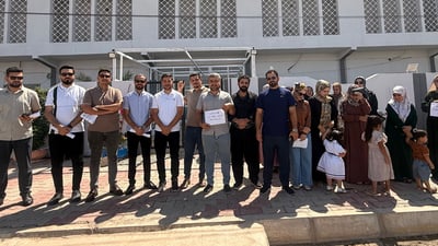 دروشمەکانیان بە عەرەبی بەرزکردەوە؛ دەبێت بەغدا بمانکاتە هەمیشەیی دەنا بایکۆت دەکەین