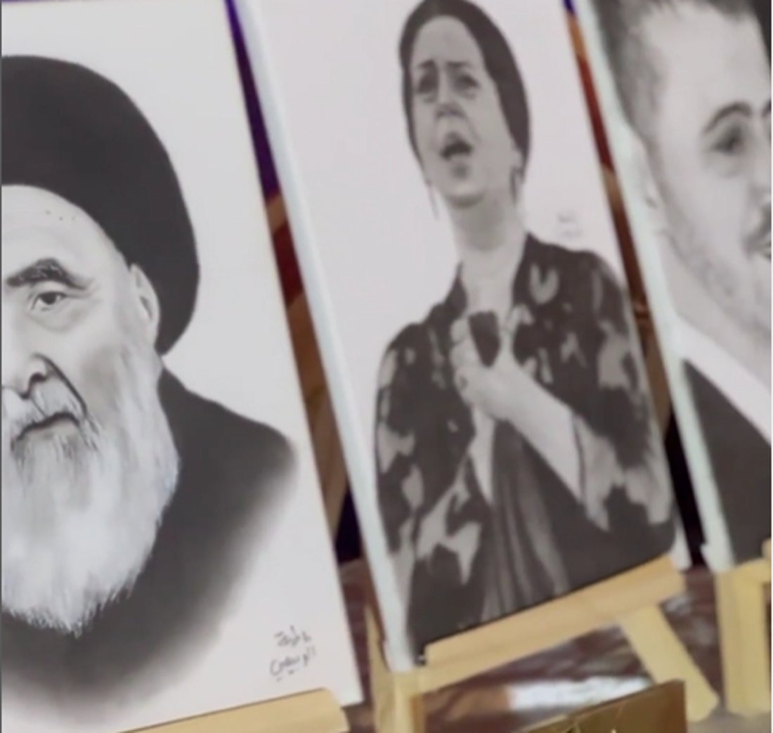 نقابي لا يعيق تقدمي والكوت صارت تعرف لوحاتي أكثر.. فاطمة الربيعي (صور)