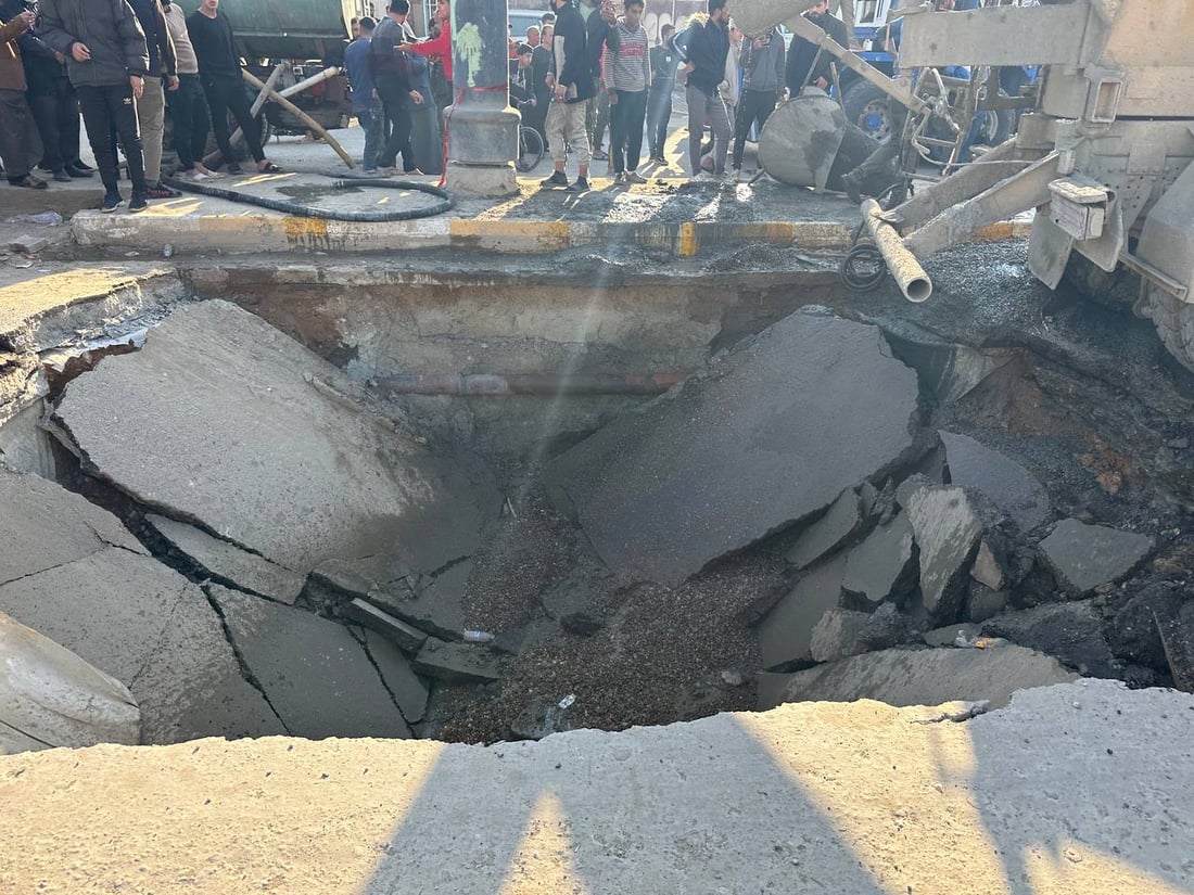 صور: انقلاب “خباطة” وإصابة سائقها في الديوانية
