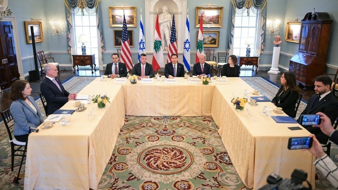 فيديو: لبنان وإسرائيل وجهاً لوجه في واشنطن.. انطلاق المفاوضات المباشرة