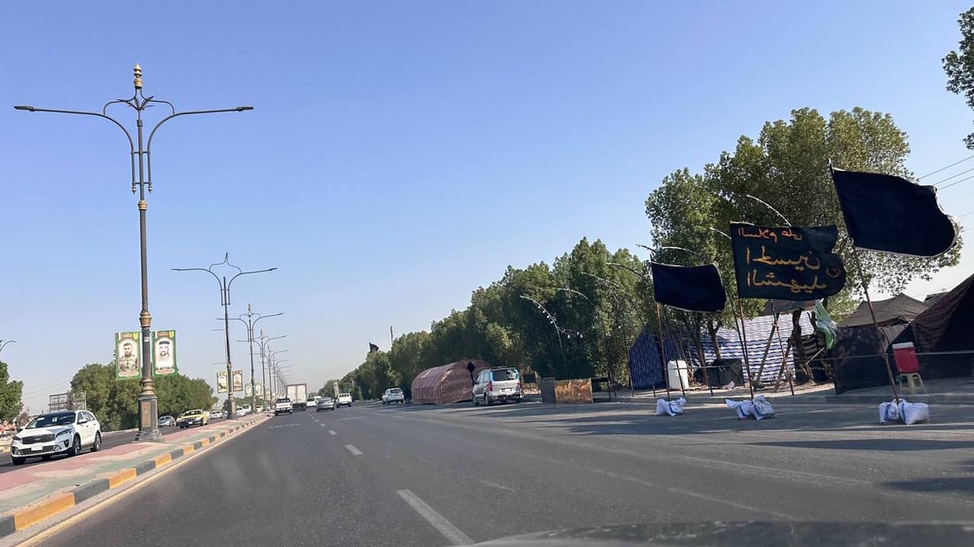 مرور البصرة يكثف انتشاره وشارع بغداد مزدحم جداً بزوار الأربعين (صور)