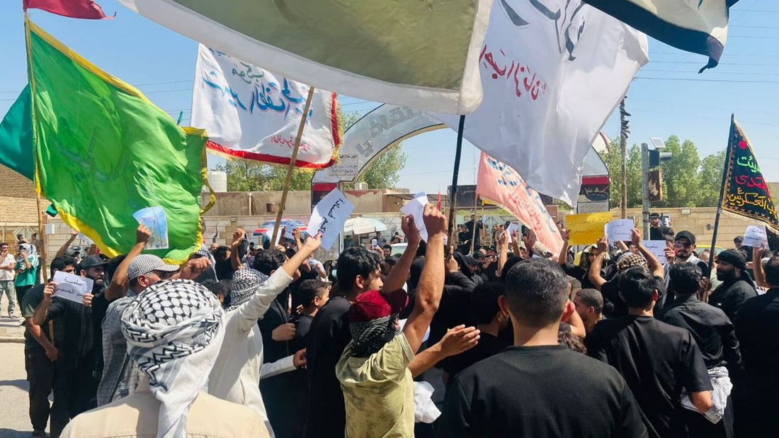 صور: تظاهرات في سوق الشيوخ للمطالبة بالخدمات.. الأمراض انتشرت