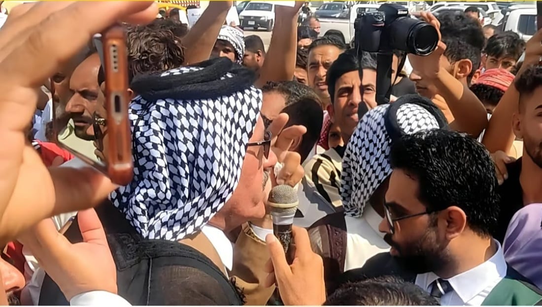 Residents of Diwaniyah’s Al-Mahnawiyah district protest against deteriorating local services