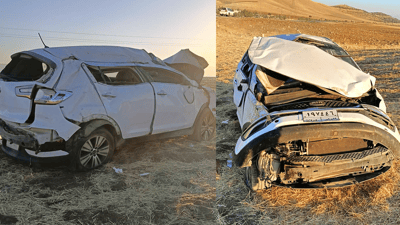 ئۆتۆمبێلێک وەرگەڕا و هاوڵاتییەک بریندار بوو