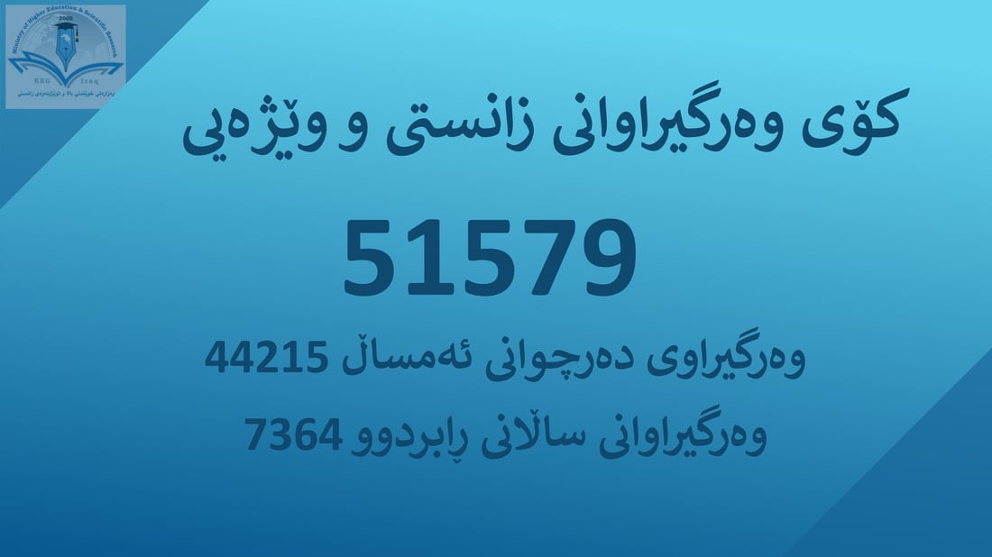 تایبەت بە دەرچووانى پۆلى 12ـى ئامادەیى…ئەنجامى زانکۆ لاین راگەیەنرا