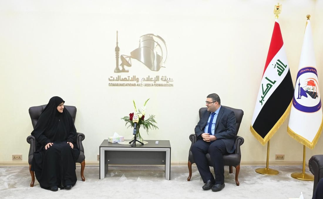 هيام الياسري تتفق مع علي المؤيد على تشكيل لجنة مشتركة بين الاتصالات وهيئة الإعلام