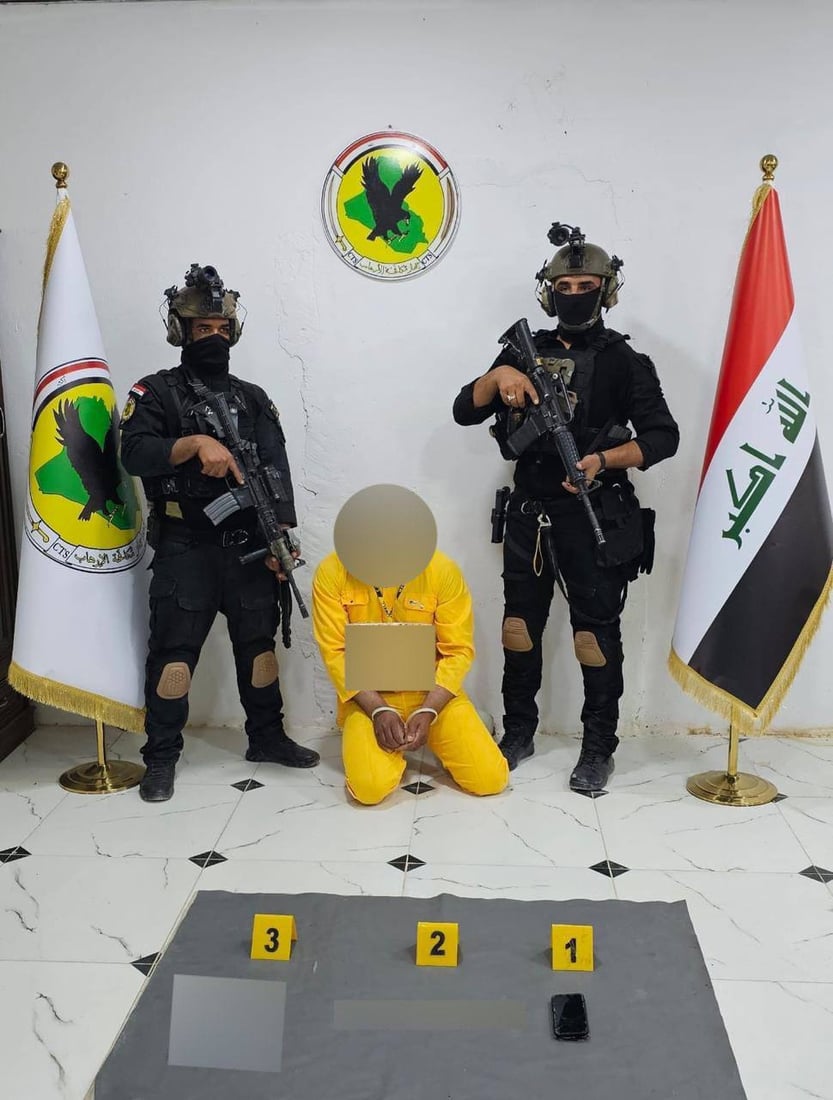 صور: جهاز مكافحة الإرهاب يلاحق إرهابياً في السليمانية ويعتقل آخر بصلاح الدين