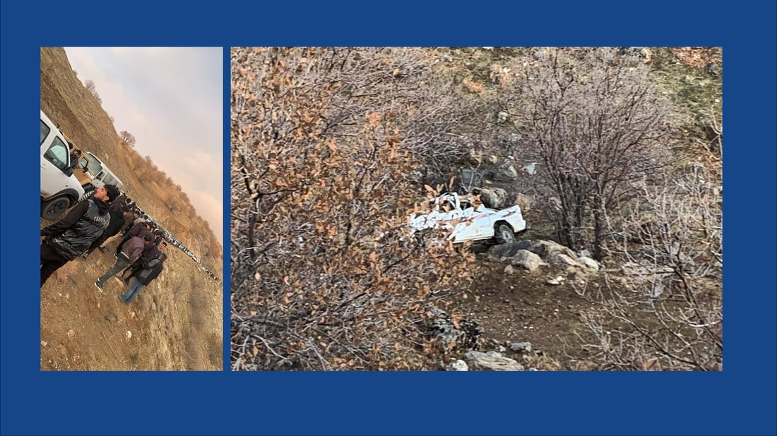 لە مەرزی کێلێ چوون بۆ ناو بەفر و ئۆتۆمبێلەکەیان کۆنتڕۆڵی لەدەستدا