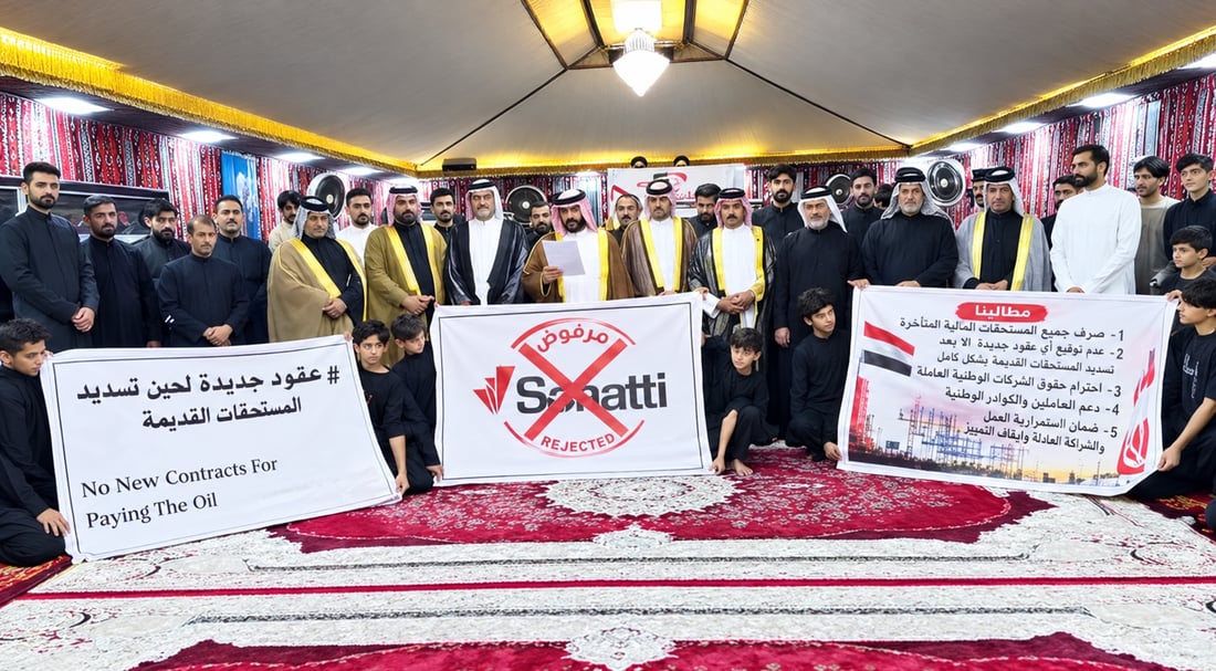 عشائر تطالب بإخراج شركة إيطالية من البصرة: نطلبها فلوس!