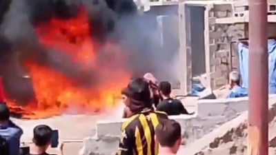 ئاگر لە ویستگەیەکی سووتەمەنی لەخورماتوو کەوتەوە