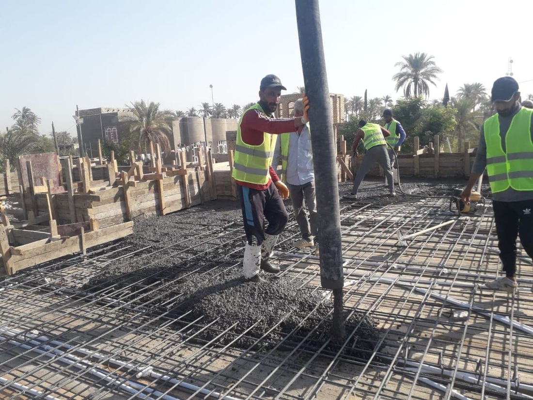 صور من مشروع ماء الشامية في الديوانية.. نسبة الإنجاز بلغت 61%