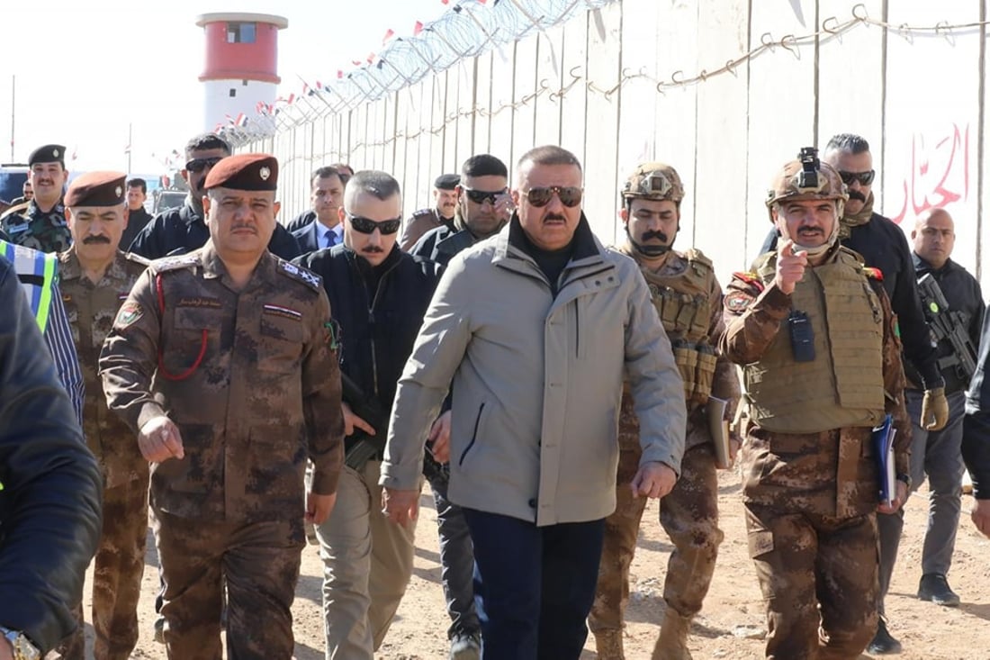 الجدار الحدودي بين سوريا والعراق جاهز.. وزير الداخلية قص الشريط (صور)