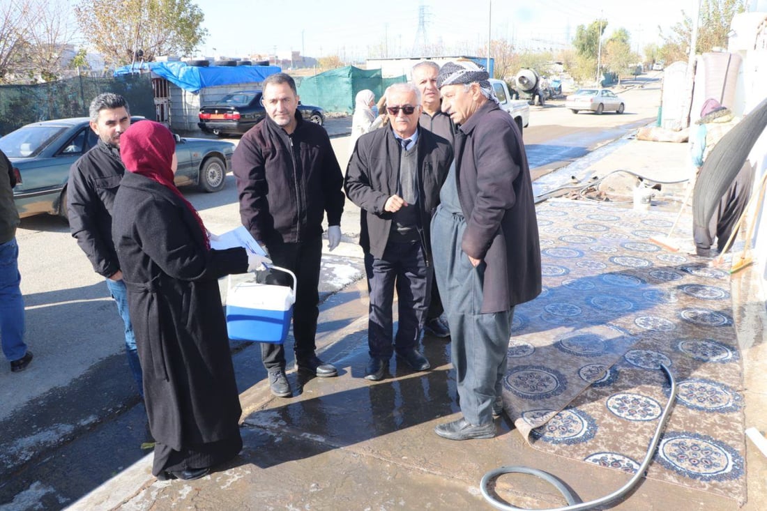 به‌دواداچوون بۆ ئاوى خواردنه‌وه‌ى ئه‌و گه‌ڕه‌كانه‌ى چه‌مچه‌ماڵ ده‌كرێت كه‌ به‌ر لافاو كه‌وتبوون