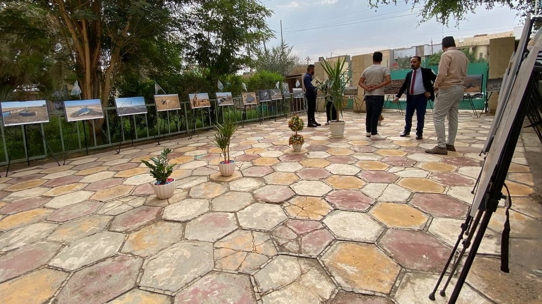 الناصرية: 40 لوحة تحاكي جفاف الأهوار وهجرة أهلها وتستغيث بالحكومة (صور)