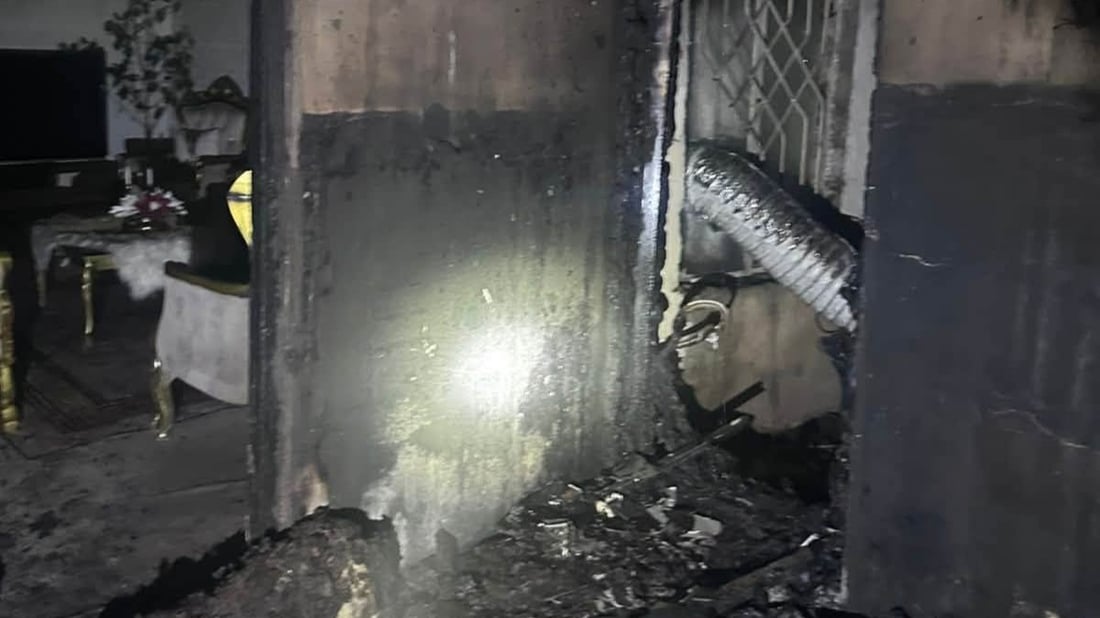 لە ناحیەی دەرکار ئاگر لە ماڵێک کەوتەوە و سووتا