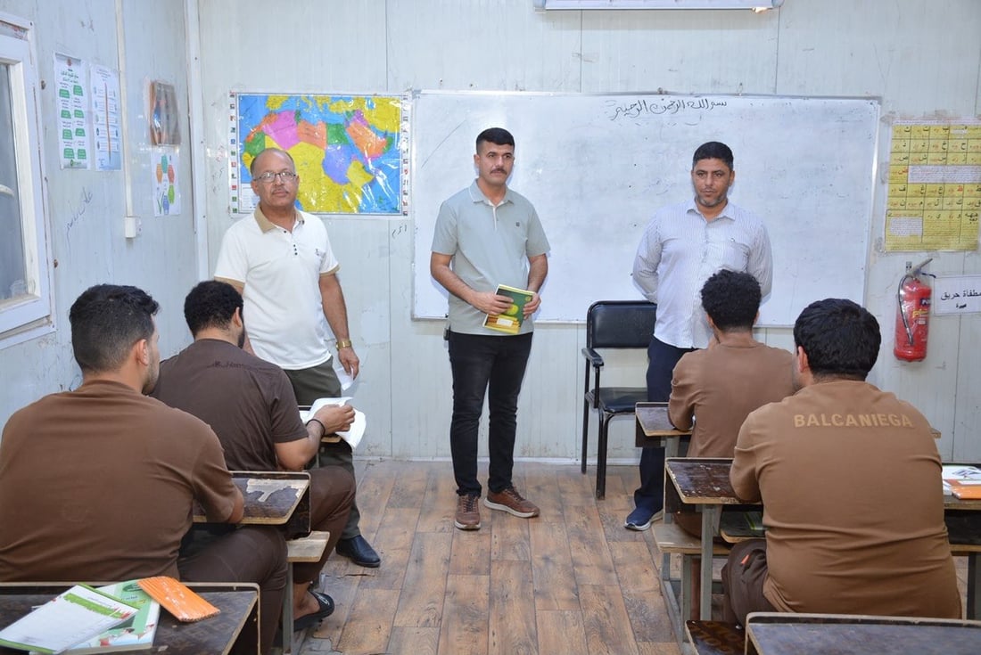 صور: بدء الدراسة في السجون العراقية عبر 19 مركزاً تعليمياً ومدرسة وجامعة