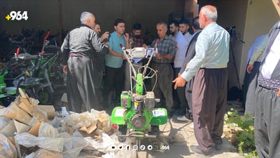 جوتیارانی هەڵەبجە بە تیروپشك تراكتۆری بچوكیان بۆ دەرچوو