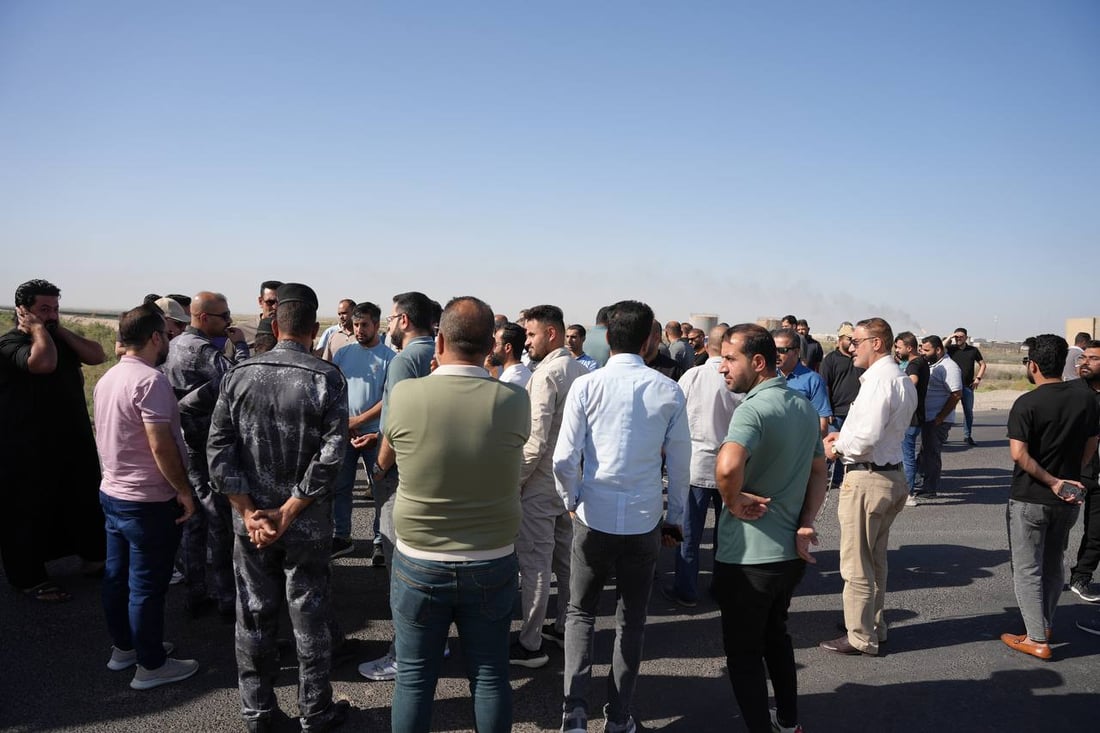 المدير تعرض لضرب مبرح.. تهديد مسلح لموظفي حقل القرنة (فيديو)