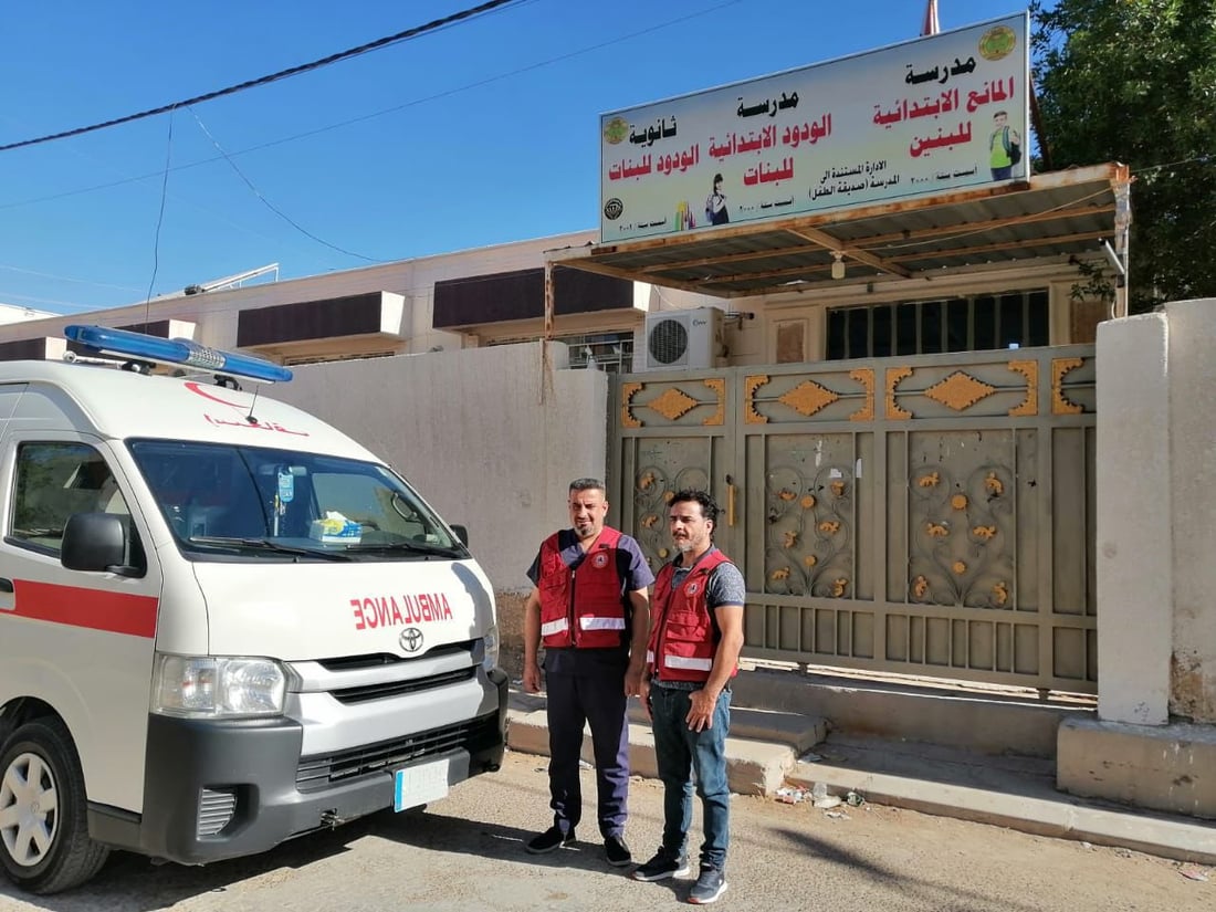 سيارة إسعاف أمام كل مركز امتحاني في الأنبار لتأمين الطلبة خلال فترة الامتحانات