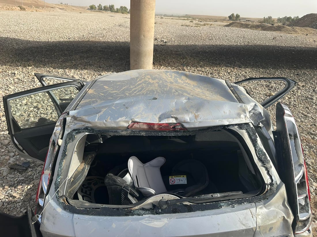 شۆفێرەکەى گیانى لەدەستدا؛ ئۆتۆمبێلێک لە پردێک کەوتە خوارەوە