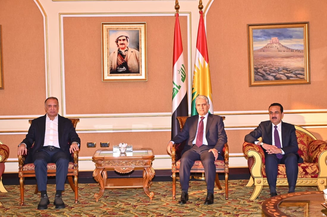 مصطفى الكاظمي يصل إلى أربيل