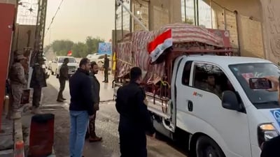 البصرة تسيّر قافلة إسناد للقوات الأمنية على الحدود مع سوريا