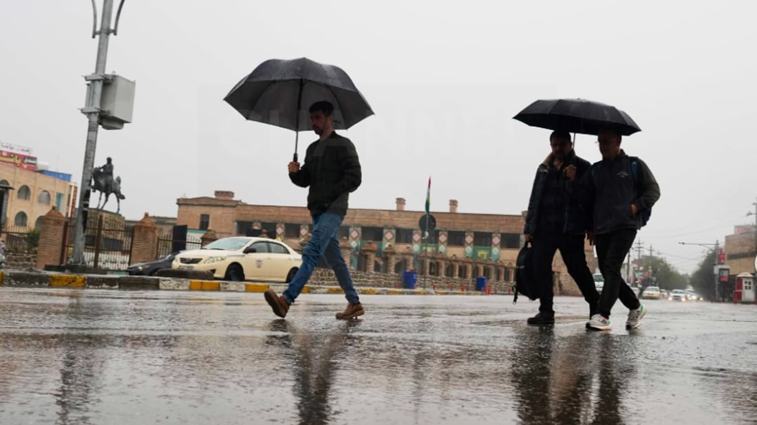 لە چەند ناوچەیەکی سلێمانی و ئیدارەی راپەڕین نمەباران دەبارێت