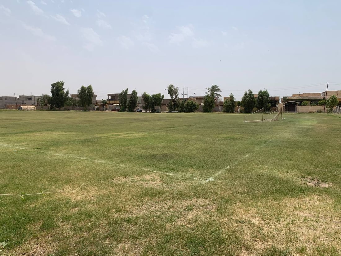 صور: نادي الضلوعية يعلق نشاطاته الرياضية بسبب جفاف أرضية الملعب