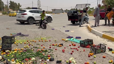 دوکانی سەوزەفرۆشێک لە خانەقین رووخێندرا