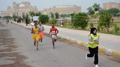 نتائج وصور من ماراثون جامعة ديالى المؤهل لبطولة بغداد