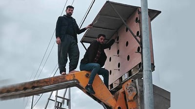 ژینگه‌دۆستانى هه‌ریر شوێن بۆ كۆتره‌كانى سه‌ر رێگاى گشتى دروستده‌كه‌ن