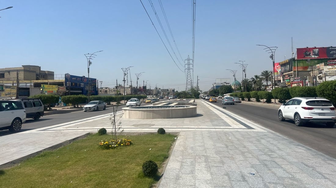 الغزالية ترحب بكم بالمرمر والورود والنافورات.. صور من المدخل الجديد